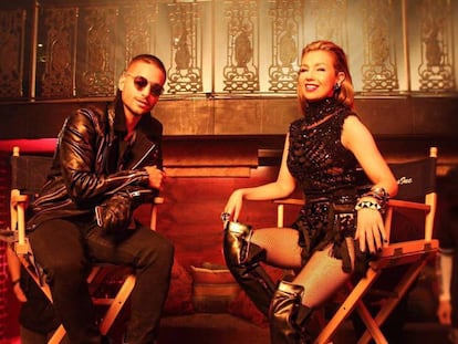 Maluma y Thal&iacute;a.