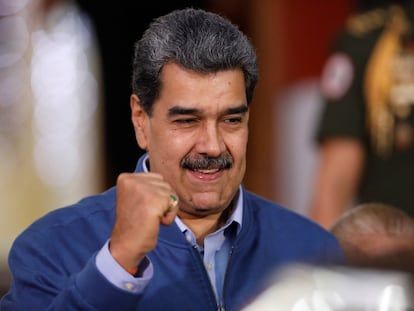 Nicolás Maduro, on December 20 to greet Alex Saab in Caracas.