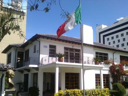 La Embajada mexicana en Quito.