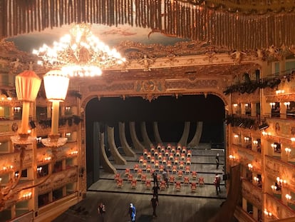 Nueva instalación del teatro de La Fenice.