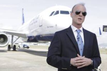 El consejero delegado del grupo europeo de aeronutica y defensa EADS, Tom Enders tras la ceremonia de inauguracin de la construccin de las nuevas instalaciones de Airbus en Mobile, Alabama. EFE/Archivo