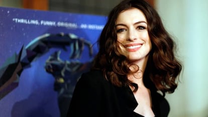 Anne Hathaway, en el estreno de 'Colossal', en Los Ángeles, el 4 de abril.