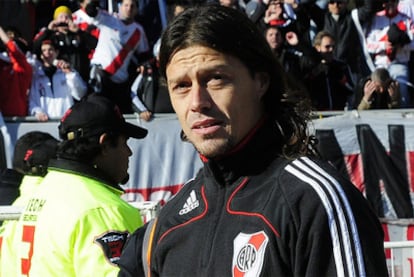 Matías Almeyda, antes del duelo contra Belgrano.