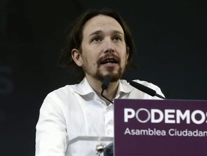 O líder do Podemos, Pablo Iglesias.