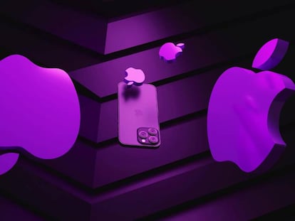 iPhone 14 con logo de Apple