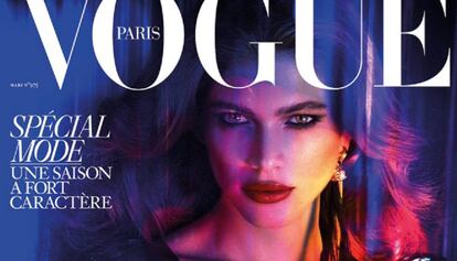 Valentina Sampaio en el n&uacute;mero de marzo de la revista &#039;Vogue Par&iacute;s&#039;.