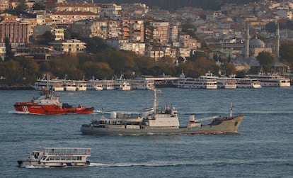 El buque Liman en el mar Negro, en octubre pasado.