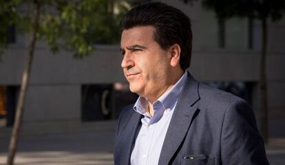 El empresario arrepentido del caso Púnica, David Marjaliza, a su llegada  a la Audiencia Nacional, en 2019.