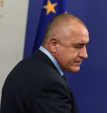 El dimitido primer ministro búlgaro, el conservador Boiko Borisov, este martes en Sofía.