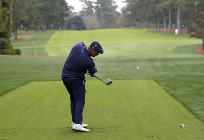 DeChambeau, este sábado en el hoyo 17.