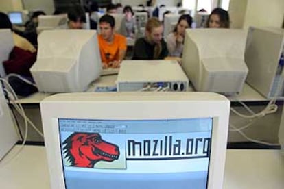 Alumnos de informática de la Universidad del País Vasco.