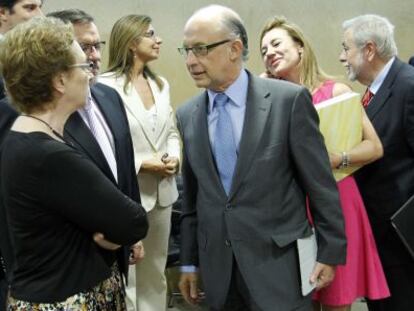 Carmen Mart&iacute;nez Aguayo y Crist&oacute;bal Montoro, en una reuni&oacute;n celebrada en julio pasado.