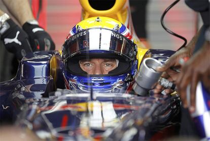 Mark Webber, segundo en la 'pole', se queda a un paso del mejor tiempo en Australia, donde corre con todo el apoyo de la afición