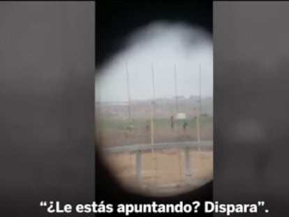 “Vaya videoclip legendario, hijo de puta”, afirma uno de los militares desplegados junto a la valla de Gaza