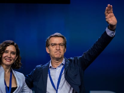 Ayuso y Feijóo, el 21 de mayo en el congreso del PP de Madrid.