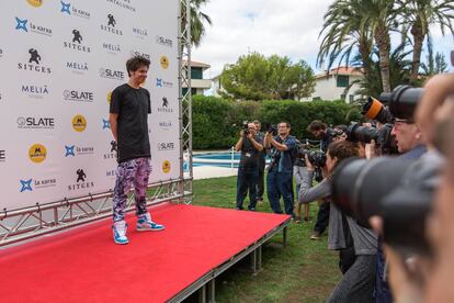 Rubius, en la presentación de 'Virtual Hero' en Sitges.