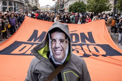 Protesta tras la masclet contra Mazn