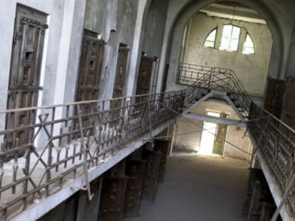 Prisión de Ramnicu Sarat, donde se confinaba a prisioneros políticos, en septiembre.