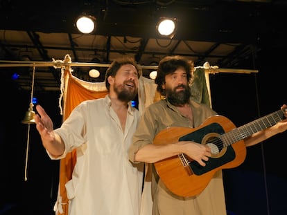 Godino y Martínez Vidal en 'Ñaque o de piojos y actores'.