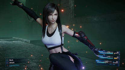 Tifa Lockhart en un fotograma de Final Fantasy VII Remake.