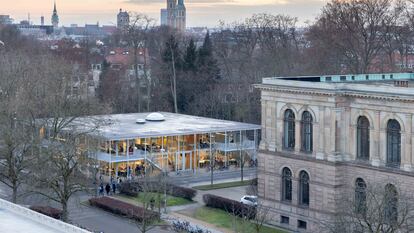 Vista del Pabellón reutilizable en la ciudad alemana de Braunschweig.