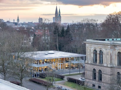 Vista del Pabellón reutilizable en la ciudad alemana de Braunschweig.