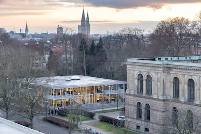 Vista del Pabellón reutilizable en la ciudad alemana de Braunschweig.