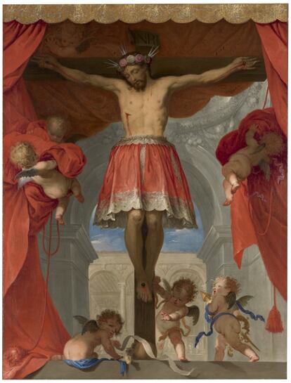 'Cristo crucificado' (1660-16709, de Juan Carre?o de Miranda.