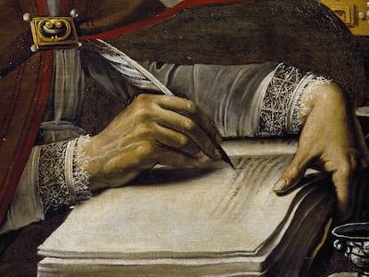 Detalle del cuadro 'San Ambrosio', de Rutilio Manetti (1571-1639).