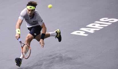 Ferrer, durante el partido contra Isner.