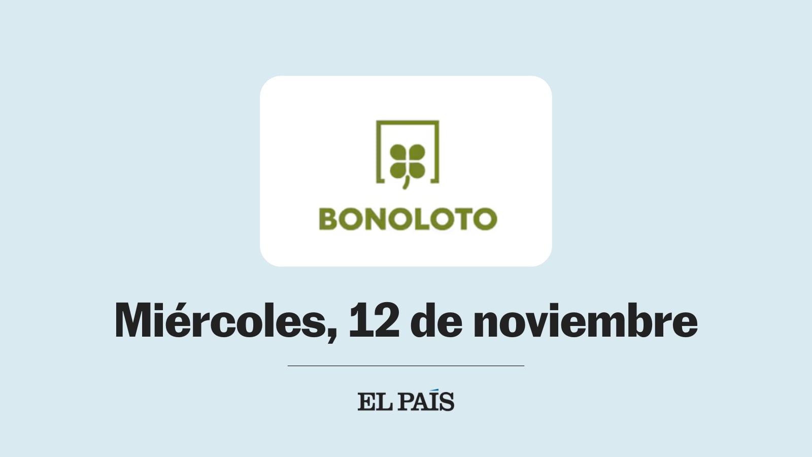 Bonoloto: comprobar sorteo del miércoles 12 de noviembre