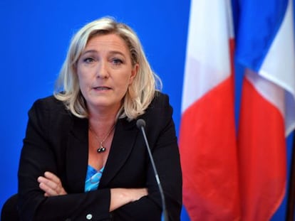 Marine Le Pen, l&iacute;der del Frente Nacional franc&eacute;s.