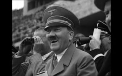 Adolf Hitler, en un acto p&uacute;blico.