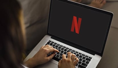 Netflix en la pantalla de un portátil