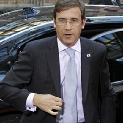 El primer ministro portugués, Pedro Passos Coelho, a su llegada a la cumbre europea celebrada el 26 de octubre de 2011.