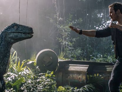 Chris Pratt, em uma imagem de ‘Jurassic World: Reino Ameaçado’.