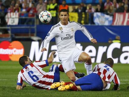 Cristiano Ronaldo, en el partido entre el Atl&eacute;tico de Madrid y el Real Madrid del 14 de abril de 2015, la emisi&oacute;n m&aacute;s vista del a&ntilde;o.