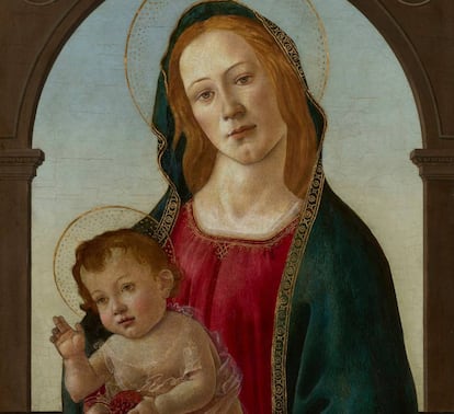 'La Virgen y el niño', obra que el Museo Nacional de Cardiff ha atribuido a Sandro Botticelli.