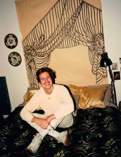 Ignasi Monreal fotografiado en su apartamento en Roma, un anexo al Studio Stefania Miscetti. |