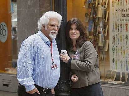 Spain Rodriguez y Phoebe Gloeckner, en Gijón.