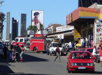 Barrio de Newtown, en Johannesburgo, Suráfrica