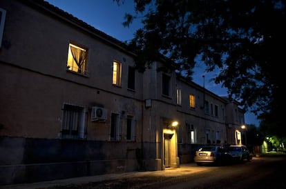 Casas para ferroviarios construidas en Algodor en los años cincuenta.