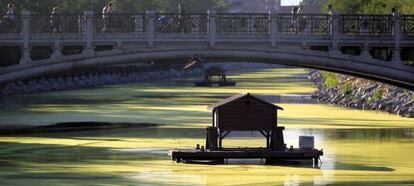 El puente de la Reina, en el r&iacute;o Manzanares. 