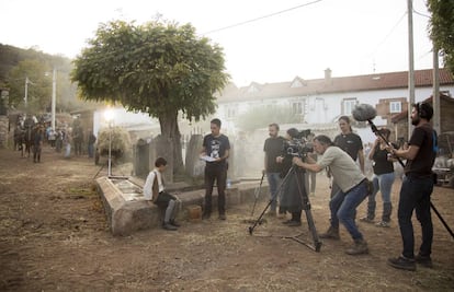 Rodaje en Cantabria de 'Sordo', película dirigida por Alfonso Cortés Cavanillas.