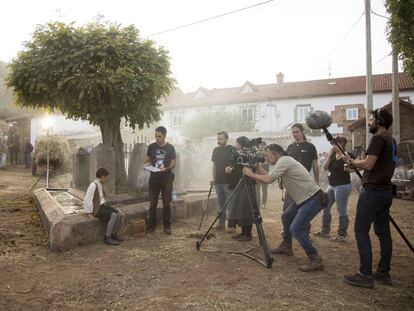 Rodaje en Cantabria de 'Sordo', película dirigida por Alfonso Cortés Cavanillas.