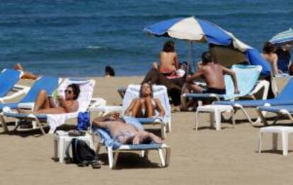 Vista de la Playa de Las Canteras, en Las Palmas de Gran Canaria. EFE/Archivo