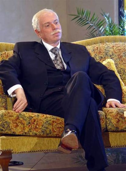 El magnate georgiano Badri Patarkatsishvili, en Tbilisi, en 2003.