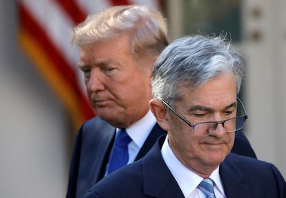 Donald Trump y Jerome Powell, en una imagen de 2017.