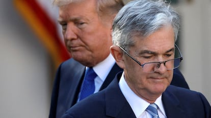 El presidente de Estados Unidos, Donald Trump, junto a Jerome Powell, en una imagen de 2017.