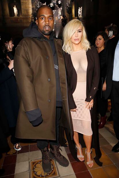 Kanye West y Kim Kardashian, en Lanvin.